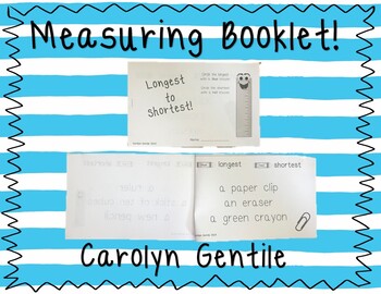 Preview of Longest to Shortest Measuring Booklet