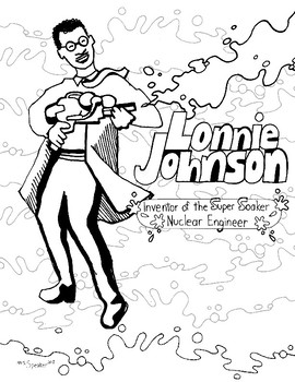 Preview of Lonnie Johnson Coloring Page