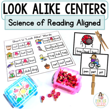 Preview of Look Alike Words Centers | Orthographic Mapping Science of Reading