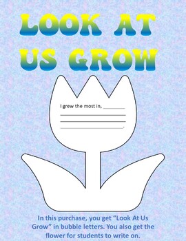 Preview of Look At Us Grow