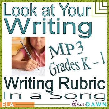 Preview of Writing Rubric in a Song K - 1 MP3