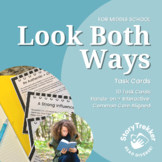 Look Both Ways Novel Task Cards for Middle School Reading and ELA