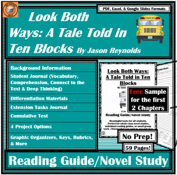 Preview of Look Both Ways | SAMPLE Reading Guide | Book / Literature Novel Study