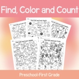 Look, Color, and Count Activity Sheets, Search and Find, C