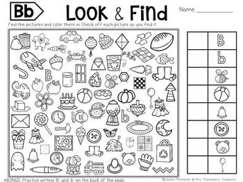 look find hidden picture puzzles alphabet by mrs thompsons treasures