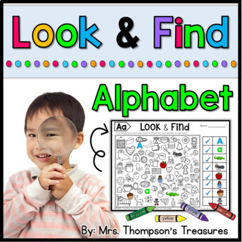 Preview of Look & Find Hidden Picture Puzzles - Alphabet