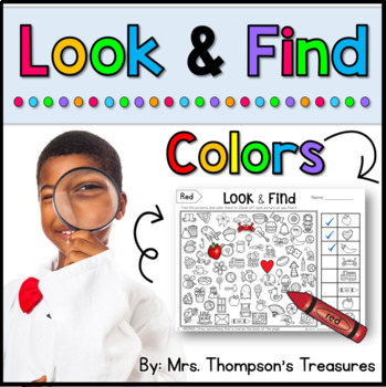 look find hidden picture puzzles colors by mrs thompson s treasures