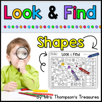 Preview of Look & Find Hidden Picture Puzzles - 2D & 3D Shapes