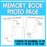 Memory Book Photo Page | Look How I've Grown