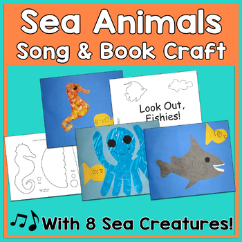 Preview of Look Out, Fishies! Song & Book Craft - Sea Animals - Heidi Songs