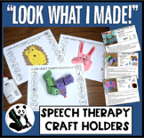 Look What I Made   Speech Therapy Craft Holders