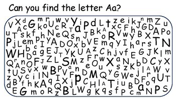 Look and Find Alphabet Game Sample by Danielle Swartz | TpT