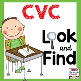 Look and Find CVC Words - Back to School Theme