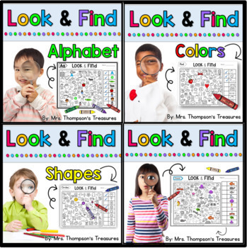 Preview of Look and Find Hidden Picture Puzzles BUNDLE