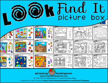 Preview of Look and Find It Picture Boxes