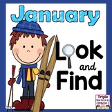 Look and Find January Edition (January Themed Words & Sigh