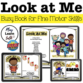 Preview of Look at Me - Digital Busy Book for Fine Motor Skills