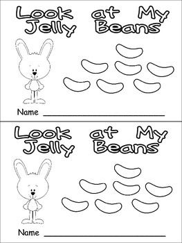 Preview of Look at My Jelly Beans Emergent Reader- Kindergarten- Easter and Color Words