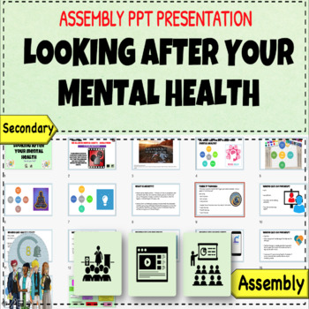 Preview of Looking After your Mental Health Elementary Assembly Mini Lesson