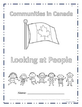 Preview of Looking at People in Canada Iqaluit-Inuit,Meteghan-Acadian,Saskatoon-Ukrainian