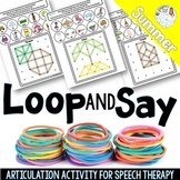 Loop and Say: Summer GeoBoard Articulation Activity for Sp