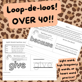 Loop-de-loos!! Sight word practice!