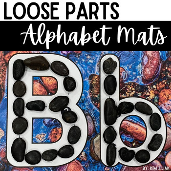 Preview of Loose Parts Alphabet Mats ~Nature Themed