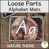 Loose Parts Alphabet Posters in Reggio Nature Theme - Prin