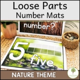 Loose Parts Number Mats in Reggio Inspired Nature Theme