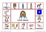 Lord Jesus Christ Visual Learning Board Christian Printabl