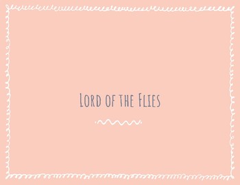 Preview of Lord of the Flies Active Reading Guide
