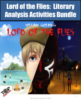 Preview of Lord of the Flies Novel Study Unit Bundle Literary Analysis