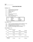 Lord of the Flies Assessment (Test)