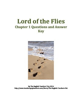 Preview of Lord of the Flies Chapter 1 Questions and Answer Key