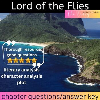 Preview of Lord of the Flies: Chapter Questions and Answer Key digital activity