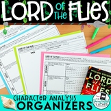 Lord of the Flies Character Analysis Graphic Organizers