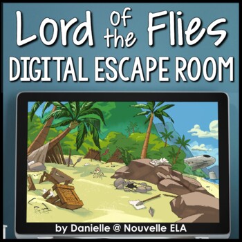 Preview of Lord of the Flies Digital Escape Room - Unit Review Activity