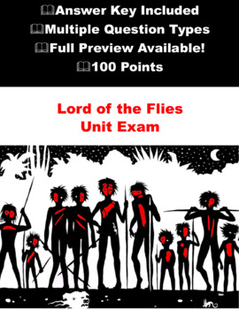 Preview of Lord of the Flies Test \ Exam with Answers - Final Test