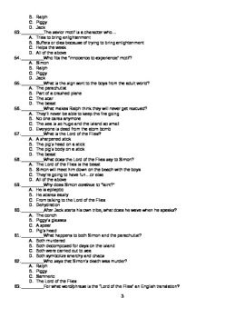 short answer questions lord of the flies