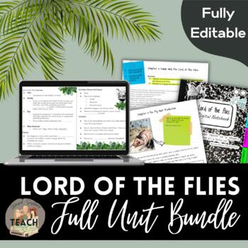 Preview of Lord of the Flies Full Unit w/ Interactive Notebook, Close Readings, and MORE