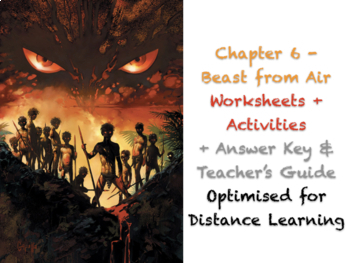 Preview of Lord of the Flies (Golding) - Chapter 6 - Fear - Worksheets + ANSWERS + GUIDE