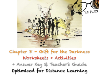 Preview of Lord of the Flies (Golding) - Chapter 8 - Symbols - Worksheets + ANSWERS + GUIDE