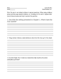 Lord of the Flies Guided Reading Packet