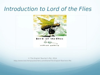 Preview of Lord of the Flies Introduction PowerPoint