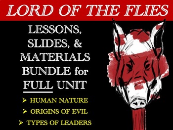 Preview of Lord of the Flies – Lesson Plans, Slides, & Materials BUNDLE for FULL Unit