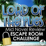 Lord of the Flies Mid Novel Review Escape Room Challenge