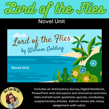 Preview of William Golding's "Lord of the Flies" Novel Unit