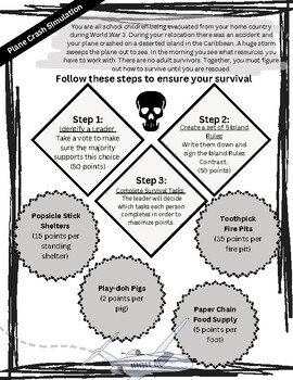 Preview of Lord of the Flies Plane Crash Simulation/Gamification