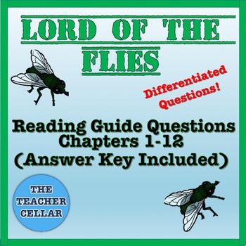 Preview of Lord of the Flies Study Guide Questions & Answer Key - Chapters 1-12!