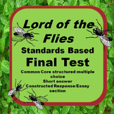 Lord of the Flies: Standards Based Novel Test: Answer Key 